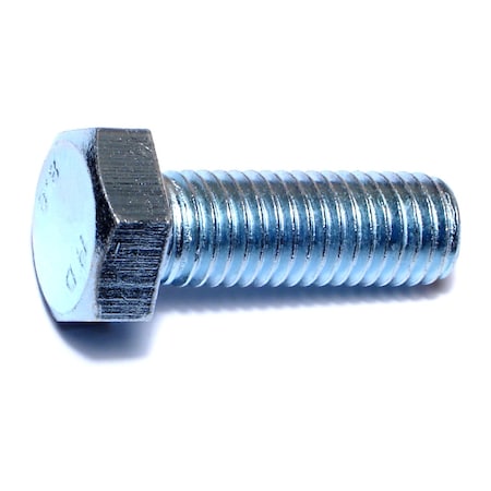 Midwest Fastener Class 8.8, M14-2.00 Hex Head Cap Screw, Zinc Plated Steel, 40 mm L, 10 PK 50496